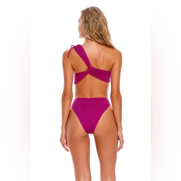 Agua Bendita Bloom Suki Solid One Piece Swimsuit Size S - Picture 12 of 16